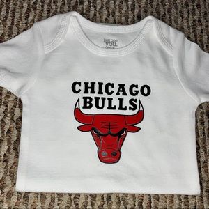 Chicago Bulls custom baby onesie